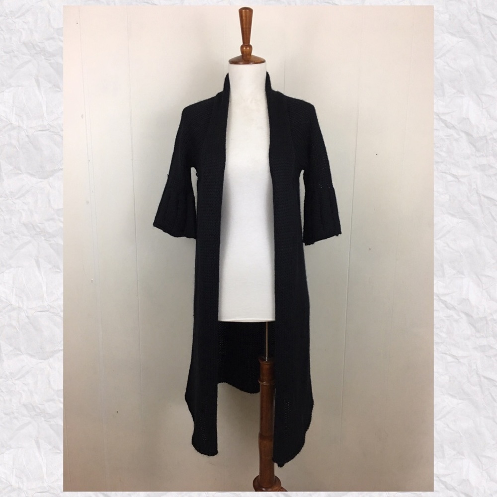 Steve Madden Wool‎ Alpaca Mix Short Sleeve Cardigan